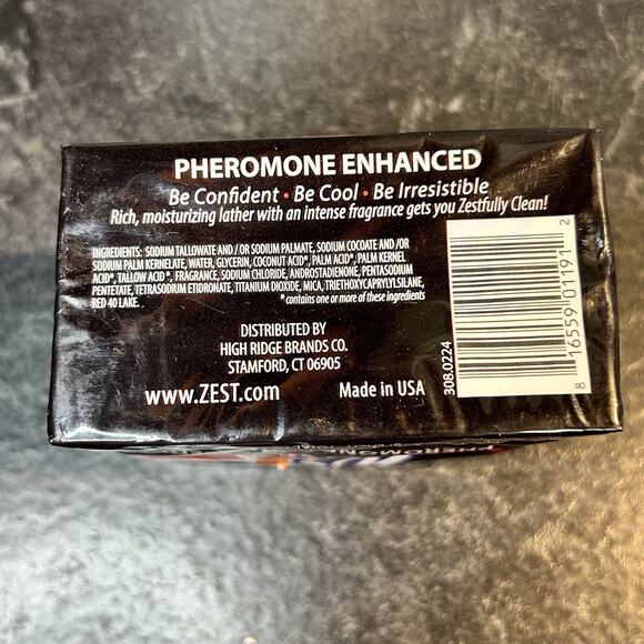 Zest for Men High Intensity Force Pheromone Enhanced Scent Bar Soap 3‎ Bars - Picture 3 of 3